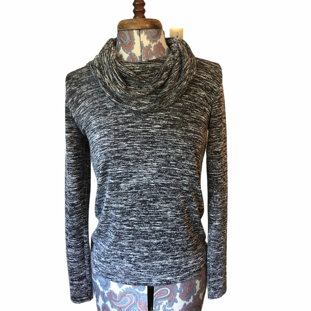 Eddie Bauer Space-Dye Cowl Neck Tunic Sz XS